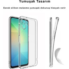 CepStok Samsung Galaxy A06 Kılıf Şeffaf Kamera Korumalı Esnek Yumuşak Silikon