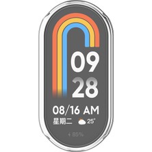 Dexmon Xiaomi Mi Band 8 Mi Band 9 Uyumlu Şeffaf Silikon Kasa ve Ekran Koruyucu