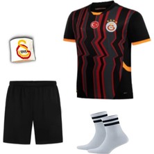 Galatasaray Forma 2024/2025 Sezon Icardi 9 Numara Siyah Yeni Sezon Çocuk Forması 4'lü Set