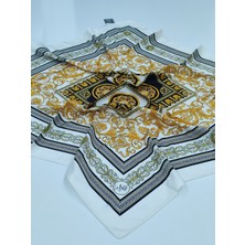 La Boutique Labutik Versace Model Tivil Eşarp Beyaz