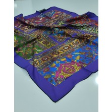Silk Home Silkhome Kilim  Desen  Tivil Eşarp Mor