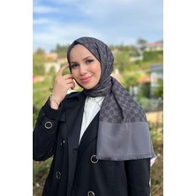 Aker Elegance Monogram Şal 1090100-913 Antrasit