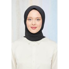Levidor Pamuk Kare Caz Eşarp Siyah
