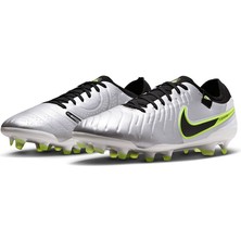 Nike Tiempo Legend 10 Pro Erkek Çim Zemin Kramponu DV4333-001 Gri