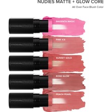 Nudies All Over Face Color Matte + Glow – Krem Allık  Pink Ice (6g)