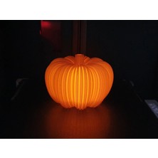 Internos Design Halloween Balkabağı Mumluk - Mum Dahil - 3'lü