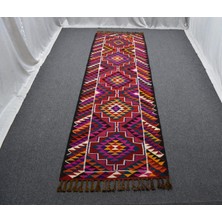 Zehra Abla Halı Yeni El Dokuma Benzersiz Otantik Herki Yolluk Yün Kilim 5500