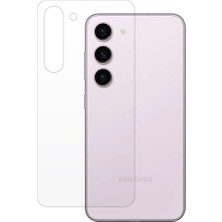 ECR MOBILE Samsung Galaxy S23 Uyumlu Şeffaf Arka Esnek Nano Koruyucu