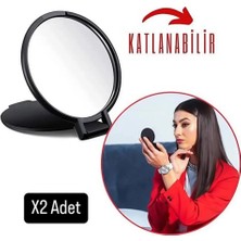 Metler Katlanabilir Mini Cep Çanta Aynası Makyaj Aynası 2 Adet