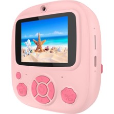 Sunshinee P5 Yazıcı ile Uyumlu Hd Çocuk Oyuncakları Fotoğraf Video Çok Fonksiyonlu Taşınabilir Kullanışlı Kamera, Pembe A (Yurt Dışından)