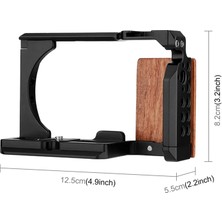 Sunshinee ZV-E10 Slr Kamera ile Uyumlu Alüminyum Alaşımlı Tavşan Kafesi Dijital Kamera Çok Fonksiyonlu Koruma Tavşan Kafesi (Yurt Dışından)