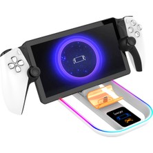 Göz Kamaştırıcı Rgb Işıklara Sahip Portal Streaming El Tipi Şarj Ünitesi ile Uyumlu Gamepad Bağlantı Istasyonu Şarj Cihazı ile Uyumlu (Yurt Dışından)