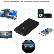 Sunshinee 3,5 mm Aux Stereo Çıkışlı Bluetooth 5.0 Verici Alıcı 2'si 1 Arada Kablosuz Adaptör, Tv/pc/ev Ses Sistemiyle Uyumlu (Yurt Dışından)