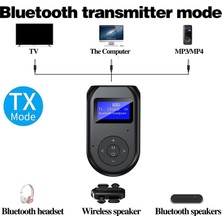 Sunshinee 4'ü 1 Arada Bluetooth Verici Alıcı, Araç/ev Stereo Sistemiyle Uyumlu Düşük Gecikmeli Kablosuz Bluetooth 5.0 Ses Aux Adaptörü (Yurt Dışından)