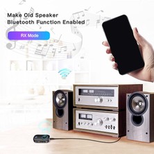 Mikrofonlu Bluetooth Verici Alıcı, Bluetooth 5.0 Kablosuz 3.5mm Aux Ses Adaptörü Düşük Gecikme (Yurt Dışından)