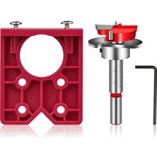 35MM Menteşe Jig Matkap Kılavuzu Setleri Kapı Menteşe Matkap Delik Kesici Gizli Menteşe Jig ile Bit Konumlandırıcı Mobilya Ahşap ile Uyumlu (Yurt Dışından)