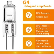 Sunshinee Декоративное ОСВЕЩЕНИЕ,100 Adet G4 Halojen Ampuller, 20W 12V Halojen Ampuller 2 Pin Şeffaf Lamba Ampul, Ocak Aydınlatması, Sinyal Işıkları, Parça (Yurt Dışından)