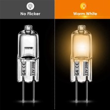 Sunshinee Декоративное ОСВЕЩЕНИЕ,100 Adet G4 Halojen Ampuller, 20W 12V Halojen Ampuller 2 Pin Şeffaf Lamba Ampul, Ocak Aydınlatması, Sinyal Işıkları, Parça (Yurt Dışından)