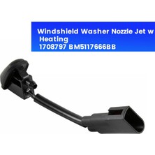 Isıtmalı Ön Cam Yıkama Nozulu Jet 1708797 BM5117666BB Focus Escape Mondeo 2012-2018 BM5117666BA ile Uyumlu (Yurt Dışından)