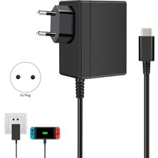 Ac Adaptör Şarj Cihazı Ns Oyun Konsolu ile Uyumlu Duvar Seyahat Ev Şarjı 15 V 2.6A USB Tip C Güç Ab Tak (Yurt Dışından)