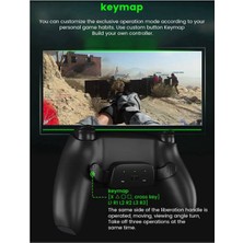 010 020 Denetleyici Geri Düğmesi Eklentisi Uzatma Adaptörü ile Uyumlu Gamepad Turbo ile Raket Anahtarı Siyah ile Uyumlu (Yurt Dışından)