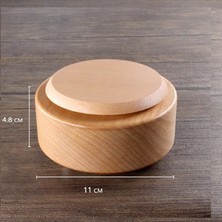 Хранение Продукции,ahşap Müzik Kutusu Dönen Yuvarlak Taban Dıy Sanat El Sanatları Noel Dekoratif Süsler Çocuklar Için Hediye (Yurt Dışından)