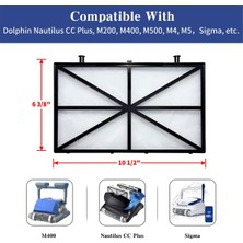 Dolphin cc Plus / Cc, M200/M400, Parça 9991433-R4 Ince Filtre ile Uyumlu Havuz Temizleyici Filtre Değişimi (Yurt Dışından)