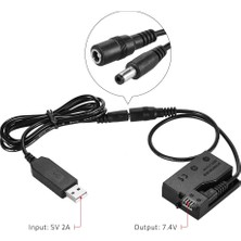 Sunshinee -E8 Kukla Pil, Dc Güç Bankası USB Adaptör Kablosu ile Uyumlu, Lp-E8 ile Uyumlu, 550D 600D 650D Dslr Fotoğraf Makineleriyle Uyumlu (Yurt Dışından)