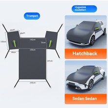 Xiaojiededian Kar Örtüsü, Ön Cam, Pencere, Antifriz, Kaput, Tam Kapak, Araba Giysileri, Araba Giysileri (Hatchback ve Sedan Için Özel) (Yurt Dışından)