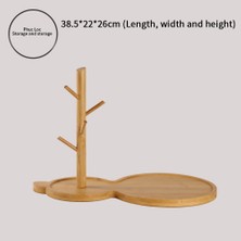Sunshinee Giriş Masası Için Ahşap Şişe Tepsisi Modern Şişe Kabak Şekli Takı Ekran Standı Kolye Tutucu (Yurt Dışından)