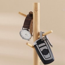 Sunshinee Giriş Masası Için Ahşap Şişe Tepsisi Modern Şişe Kabak Şekli Takı Ekran Standı Kolye Tutucu (Yurt Dışından)
