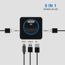 Sunshinee OLED Şarj Adaptörü USB C -Uyumlu Hd Video Dönüştürücü ile Uyumlu Tv Bağlantı Istasyonu (Yurt Dışından)