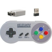 Sunshinee Oyun Denetleyicisi Kablosuz 2.4g Gamepad Joypad Joystick Snes Mini Pc ile Uyumlu Windows Ns Anahtarı Renkli Düğme (Yurt Dışından)