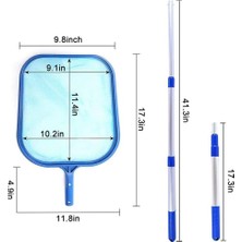 Sunshinee 17 Inç-41 Inç Teleskopik Direkli Havuz Skimmer Ağı - Yüzme Havuzlarının Temizliği ile Uyumlu Ince Örgü Net Yaprak Skimmer (Yurt Dışından)