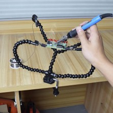 4 Esnek Kol Yardım Eller Üçüncü El Lehimleme Aracı Pcb Tutucu Kaynak Standı Pcb Tamir Devre Kartı Için (Yurt Dışından)