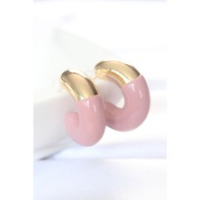 Sinerji Shop CCB Gül Kurusu Gold Çift Renk Küpe - TJ-BKP8872