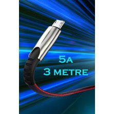 Judas J3 Micro Usb 5A/100W Şarj ve Data Kablosu -3mt