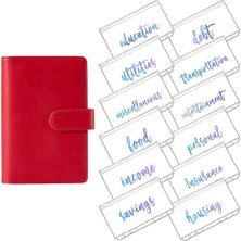 Hongliang Shop  Kırmızı-12 Adet Tarzı A6 Gökkuşağı Yumuşak Pvc Defter Kapağı Planlayıcı Bütçe Cüzdanı Organizatör Kategoriler Fermuarlı Cüzdan Zarfları Için Fatura Planlayıcı (Yurt Dışından)