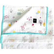 B.s.c Home % 100 Müslin Örtü&bebek Battaniyesi 90X90 cm