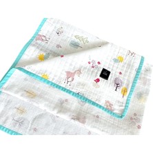 B.s.c Home % 100 Müslin Örtü&bebek Battaniyesi 90X90 cm