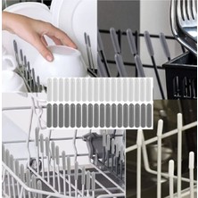 3cm X 125 Adet Gri Pas ve Çizik Önleyici Bulaşık Sepet Aksesuarı Kapakları