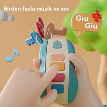 Yummy Çocuk ErkEğitim Simülasyon Araba Uzaktan Kumanda Anahtarı Yumuşak Diş Kaşıyıcı Ithal Edilebilir Oyuncak Bulmaca Müzik (Yurt Dışından)