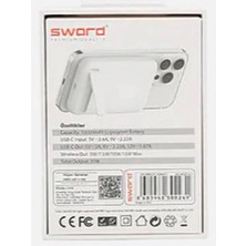 Kablosuz Manyetik Powerbank Beyaz (SW-MGSF10)