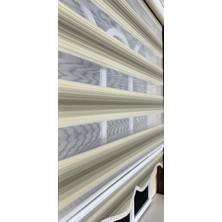 Storburada Zebra Stor Plise Krem Renk Geçişli Etek Dilimli ST129