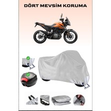 Ktm 250 Adventure Için Arka Çanta Ve Kilit Uyumlu Gri Motosiklet Branda, Güvenli