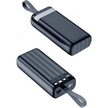 Mah 4 Çıkışlı Powerbank,usb, Type-C, Micro ve Lightning Çıkışlı Kp-30