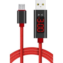 Judas J12 Micro Usb V-A Led Göstergeli Şarj Kablosu -1mt