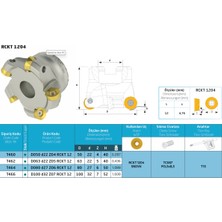 80MM Çaplı Yüz Değirmeni D080 D27 Z05 RCKT1204