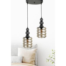 Begüsa Lecce 2.li Avize Siyah