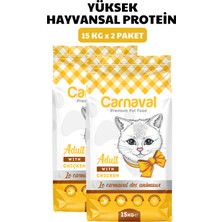 Carnaval Tavuklu Yetişkin Kedi Maması 30Kg (2x15Kg)